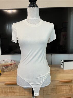 short-sleeve crewneck t-shirt bodysuit